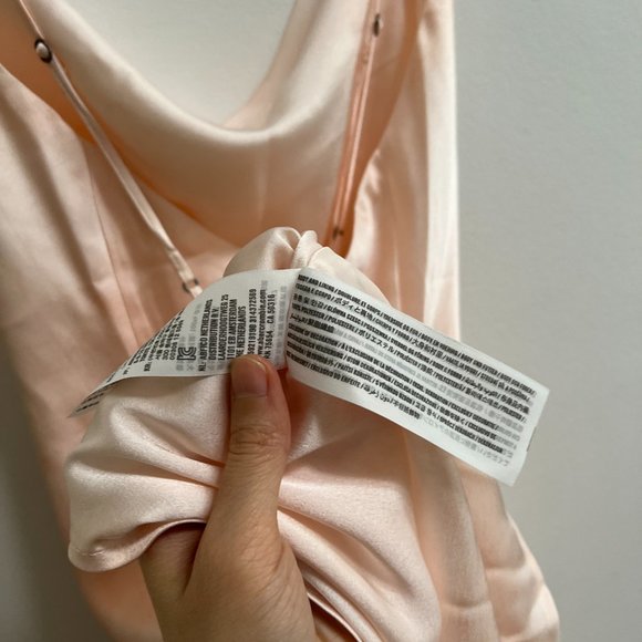 Abercrombie & Fitch Cowl Neck Satin Slip Dress M - Picture 6 of 12